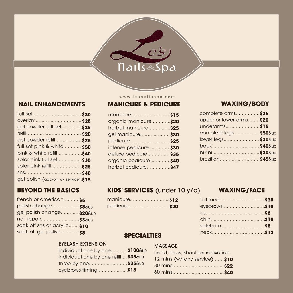 Les-Nails-and-Spa-Duluth-Georgia-Nail-Salon-SNS-Nails-Massage-Eyelash-Manicure-Natural-Pedicure-Near-Me-Nail-Salon_Menu_Web